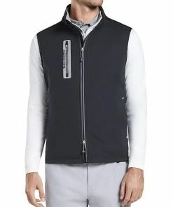 Peter Millar Hyperlight Fuse Hybrid Colorblock Full-Zip Golf Vests