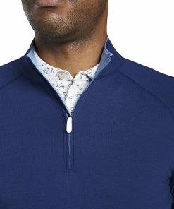 Peter Millar Dri-Release Natural Touch Quarter-Zip Golf Pullovers -Cheap Accessories Store MS21K30 ATL ALT C