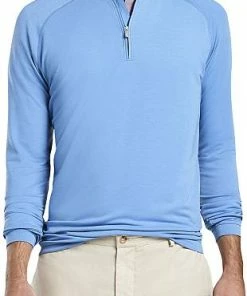 Peter Millar Dri-Release Natural Touch Quarter-Zip Golf Pullovers -Cheap Accessories Store MS21K30 COAST ALT A CF