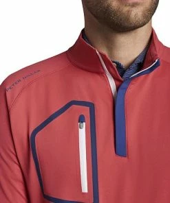Peter Millar Forge Performance Quarter-Zip Golf Pullovers 10 Peter Millar Forge Performance Quarter-Zip Golf Pullovers -Cheap Accessories Store MS22EK42 CRED ALT Z