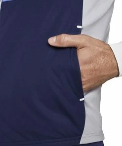 Peter Millar Hyperlight Colorblock Fuse Hybrid Full-Zip Golf Vests -Cheap Accessories Store MS22EZ51B BBTKM ALT D