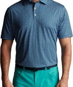 Peter Millar Piña Skullada Performance Jersey Golf Shirts -Cheap Accessories Store MS23EK23S NAV ALT A CF