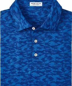 Peter Millar Fish Camo Performance Jersey Golf Shirts 7 Peter Millar Fish Camo Performance Jersey Golf Shirts -Cheap Accessories Store MS23EK33S STRBD