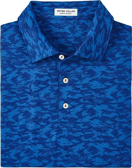 Peter Millar Fish Camo Performance Jersey Golf Shirts 4 Peter Millar Fish Camo Performance Jersey Golf Shirts - Image 4