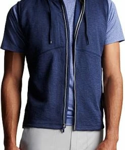 Peter Millar Eclipse Performance Hooded Full-Zip Golf Vests