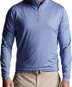 Peter Millar Perth Carts Performance Quarter-Zip Golf Pullovers -Cheap Accessories Store MS23EK40D PORTB ALT A CF