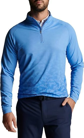 Peter Millar Perth Dip Dye Camo Performance Quarter-Zip Golf Pullovers 1 Peter Millar Perth Dip Dye Camo Performance Quarter-Zip Golf Pullovers