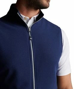 Peter Millar Thermal Flow Micro Fleece Full-Zip Golf Vests 8 Peter Millar Thermal Flow Micro Fleece Full-Zip Golf Vests -Cheap Accessories Store MS23EZ39 NAV ALT C