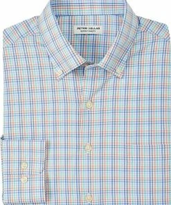 Peter Millar Irving Performance Twill Sport Woven Button-Downs -Cheap Accessories Store MS23W44LTBP MRTM