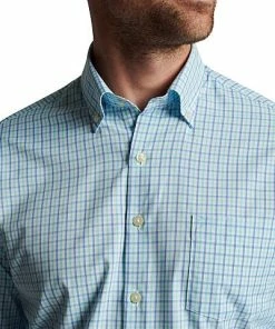 Peter Millar Daventry Performance Twill Sport Woven Button-Downs -Cheap Accessories Store MS23W45LTBP RADBL ALT Z