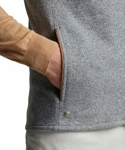 Peter Millar Crown Crafted Match Full-Zip Golf Vests - Tour Fit -Cheap Accessories Store MS23XZ06 GALE ALT C