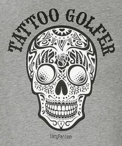 LazyPar Tattoo Golfer Casual T-Shirts - ON SALE -Cheap Accessories Store MTTGBW mat 3