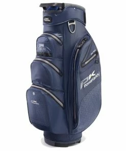 PowaKaddy Dri-Tech Cart Bag Gunmetal/Blue 22