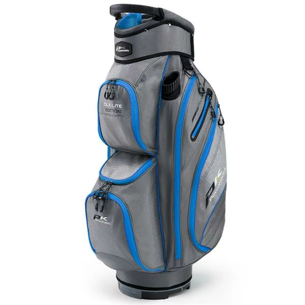 Powakaddy DLX-Lite Cart Bag Gunmetal Blue 1 Powakaddy DLX-Lite Cart Bag Gunmetal Blue