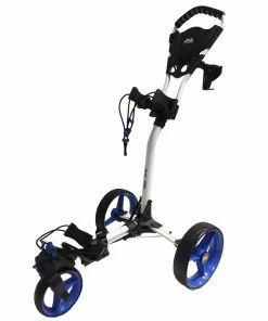 Spyder Deluxe 3 Wheeler Swivel Cart - White/Blue
