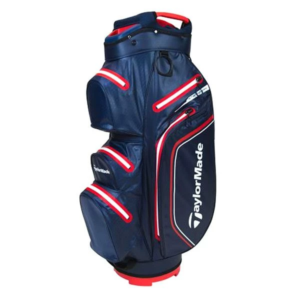 TaylorMade StormDry W/P Cart Bag Navy Red 1 TaylorMade StormDry W/P Cart Bag Navy Red