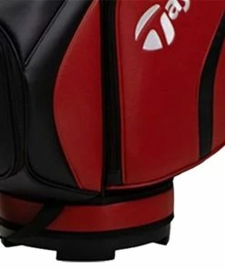 TaylorMade Deluxe Cart Bag Red - Black 5 TaylorMade Deluxe Cart Bag Red - Black -Cheap Accessories Store TA22A0308001 3 L