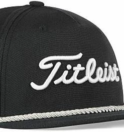 Titleist Tour Rope Flat Bill Snapback Adjustable Junior Golf Hats -Cheap Accessories Store TH20AJRFBL BLK side