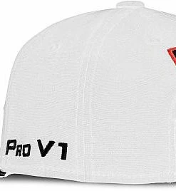 Titleist Tour Rope Flat Bill Snapback Adjustable Junior Golf Hats -Cheap Accessories Store TH20AJRFBL WHT bk