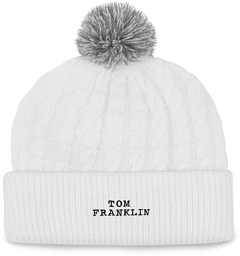 Titleist Cable Knit Pom Pom Golf Beanies 1 Titleist Cable Knit Pom Pom Golf Beanies