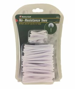 PLASTIC 2 3/4" NO RESISTANCE TEE PACK WOG (JR213) WHITE