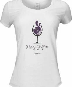 LazyPar Women's Party Golfer Casual T-Shirts - ON SALE