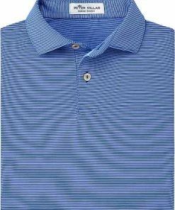 Peter Millar Jubilee Stripe Stretch Jersey Junior Golf Shirts