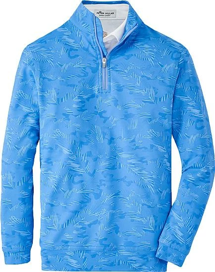 Peter Millar Perth Tropical Camo Performance Quarter-Zip Junior Golf Pullovers 1 Peter Millar Perth Tropical Camo Performance Quarter-Zip Junior Golf Pullovers
