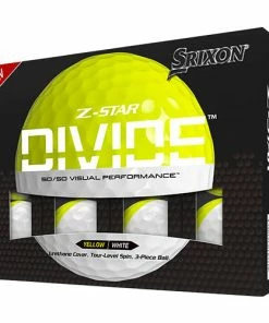 Srixon Z Star 8 Divide Golf Ball - White/Yellow
