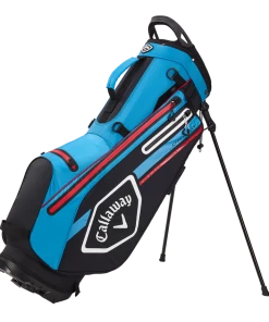 Callaway CHEV DRY STAND BAG Black/CYAN/Fire Red