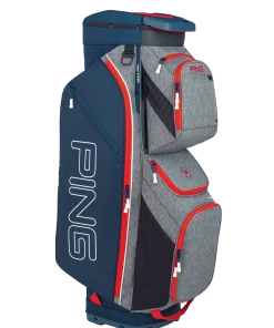 Ping Traverse 2020 Cart Bag Heather Grey/Navy/Scarlet