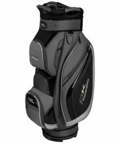 PowaKaddy Premium Edition Cart Bag Titanium Black Silver