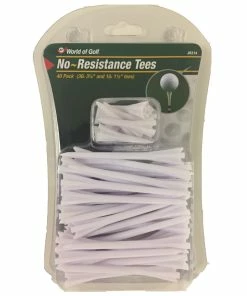 WOG PLASTIC 3 1/4" NO RESISTANCE TEES - WHITE (JR214)